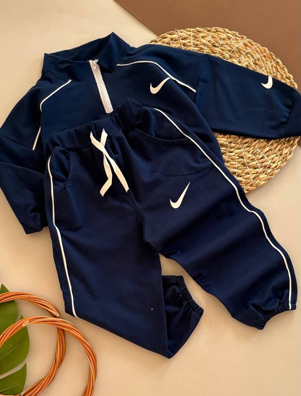 بلوزشلوارنیم زیپ اسپرت دختر پسر